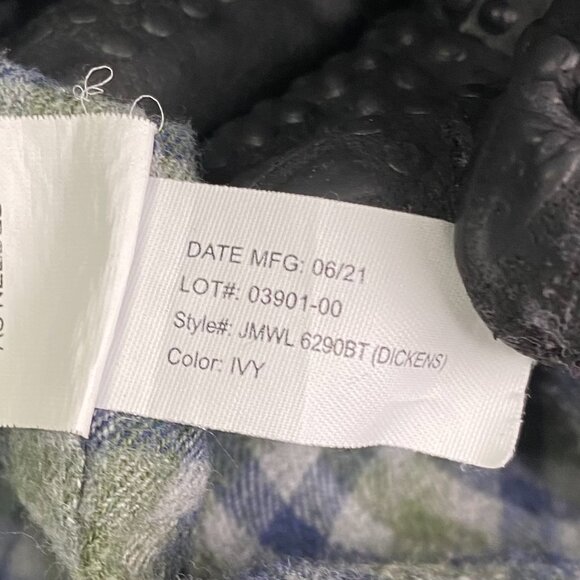 Johnnie-O Flannel Shirt Men's 2XB Hangin' Out Dickens Blue Green Gingham Check - Picture 9 of 15